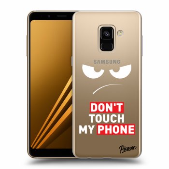Hülle für Samsung Galaxy A8 2018 A530F - Angry Eyes - Transparent