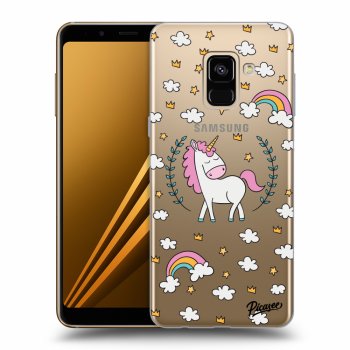 Picasee Samsung Galaxy A8 2018 A530F Hülle - Transparentes Silikon - Unicorn star heaven