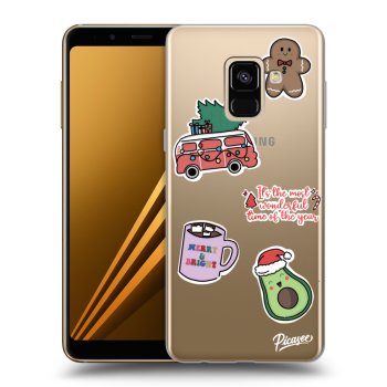 Hülle für Samsung Galaxy A8 2018 A530F - Christmas Stickers