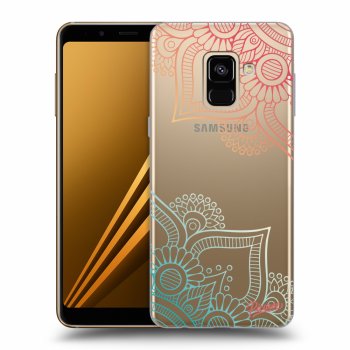 Hülle für Samsung Galaxy A8 2018 A530F - Flowers pattern