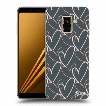 Picasee Samsung Galaxy A8 2018 A530F Hülle - Transparentes Silikon - Lots of love
