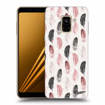Picasee Samsung Galaxy A8 2018 A530F Hülle - Transparentes Silikon - Feather 2