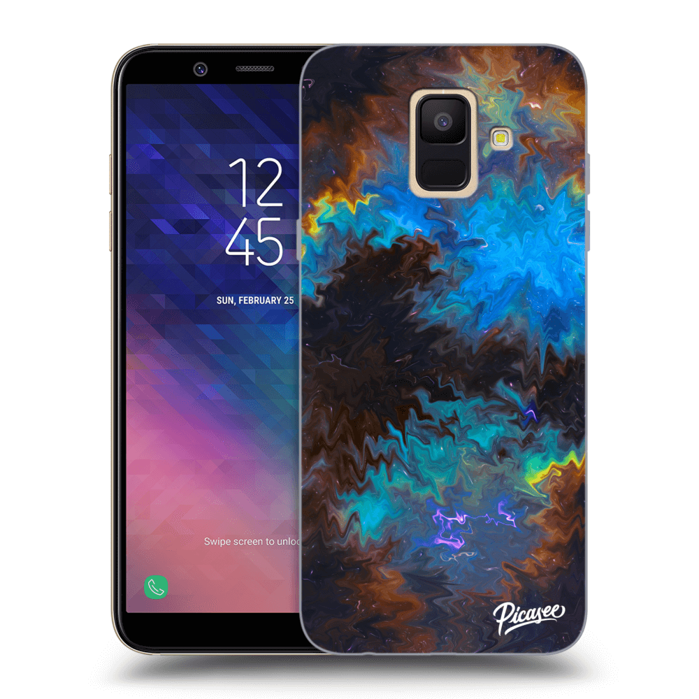 Picasee Samsung Galaxy A6 A600F Hülle - Transparentes Silikon - Space