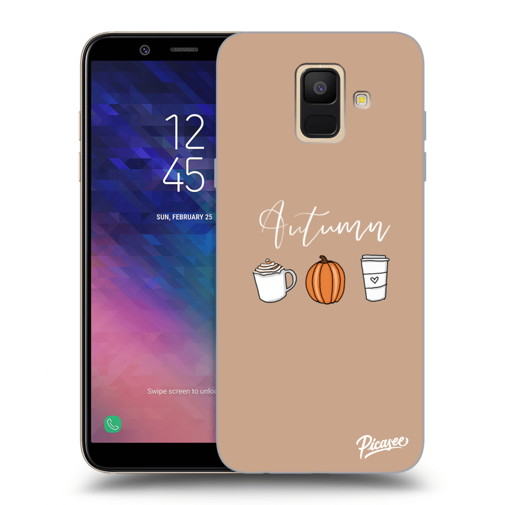 Picasee Samsung Galaxy A6 A600F Hülle - Transparentes Silikon - Autumn