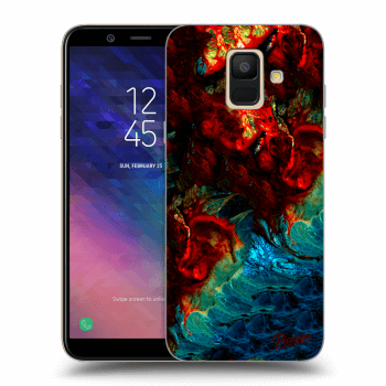 Picasee Samsung Galaxy A6 A600F Hülle - Transparentes Silikon - Universe