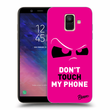 Hülle für Samsung Galaxy A6 A600F - Cloudy Eye - Pink