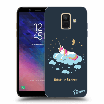 Picasee Samsung Galaxy A6 A600F Hülle - Transparentes Silikon - Believe In Unicorns
