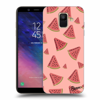 Picasee Samsung Galaxy A6 A600F Hülle - Transparentes Silikon - Watermelon