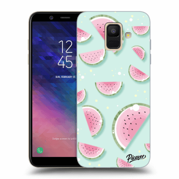 Picasee Samsung Galaxy A6 A600F Hülle - Transparentes Silikon - Watermelon 2