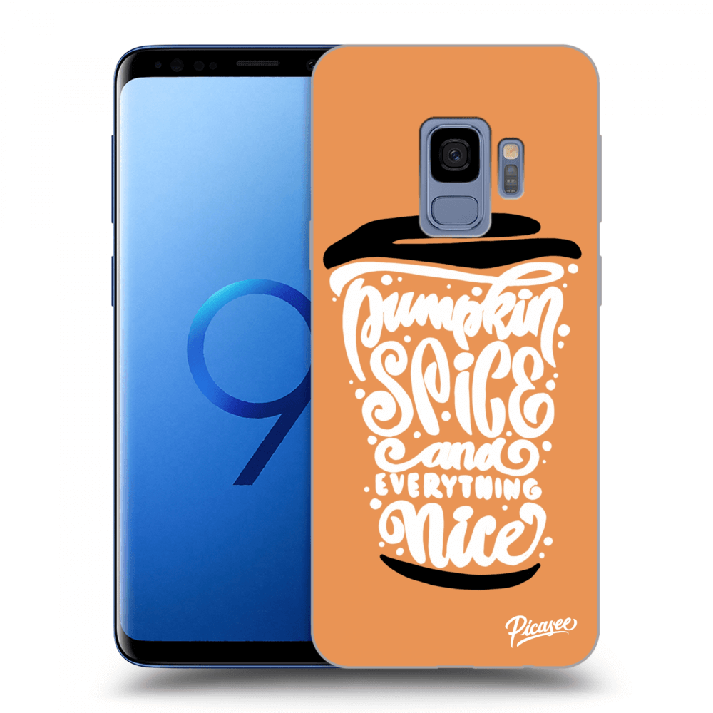 Picasee Samsung Galaxy S9 G960F Hülle - Transparentes Silikon - Pumpkin coffee