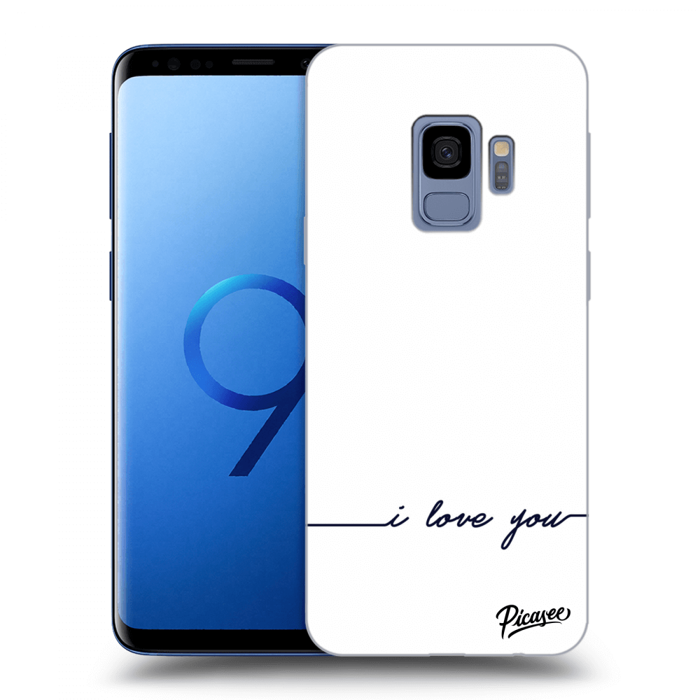 Picasee Samsung Galaxy S9 G960F Hülle - Transparentes Silikon - I love you