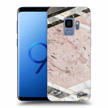 Hülle für Samsung Galaxy S9 G960F - Pink geometry