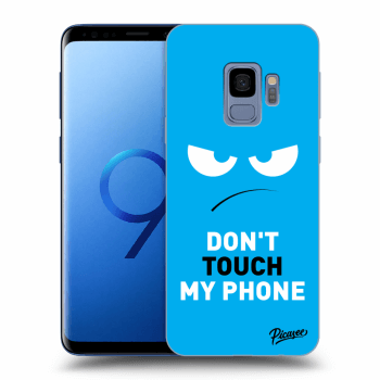 Picasee Samsung Galaxy S9 G960F Hülle - Transparentes Silikon - Angry Eyes - Blue