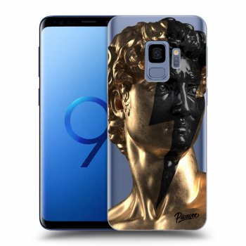 Picasee Samsung Galaxy S9 G960F Hülle - Transparentes Silikon - Wildfire - Gold