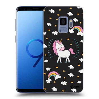 Picasee Samsung Galaxy S9 G960F Hülle - Schwarzes Silikon - Unicorn star heaven
