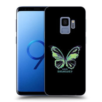 Picasee Samsung Galaxy S9 G960F Hülle - Schwarzes Silikon - Diamanty Blue