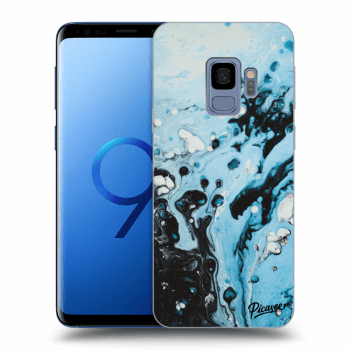 Picasee Samsung Galaxy S9 G960F Hülle - Transparentes Silikon - Organic blue