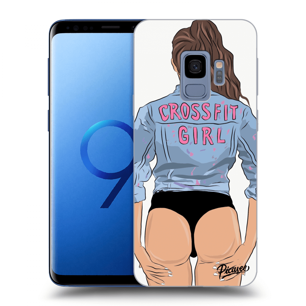 Picasee Samsung Galaxy S9 G960F Hülle - Schwarzes Silikon - Crossfit girl - nickynellow