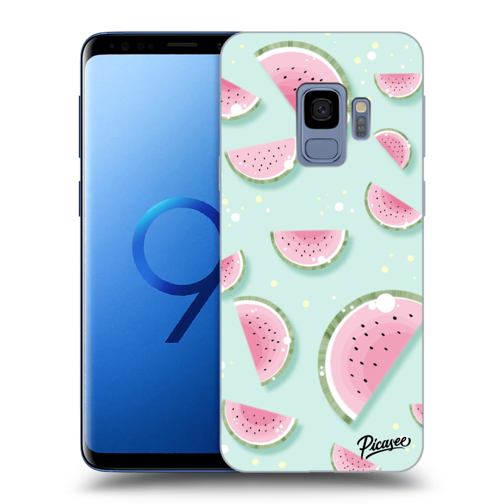 Picasee Samsung Galaxy S9 G960F Hülle - Schwarzes Silikon - Watermelon 2