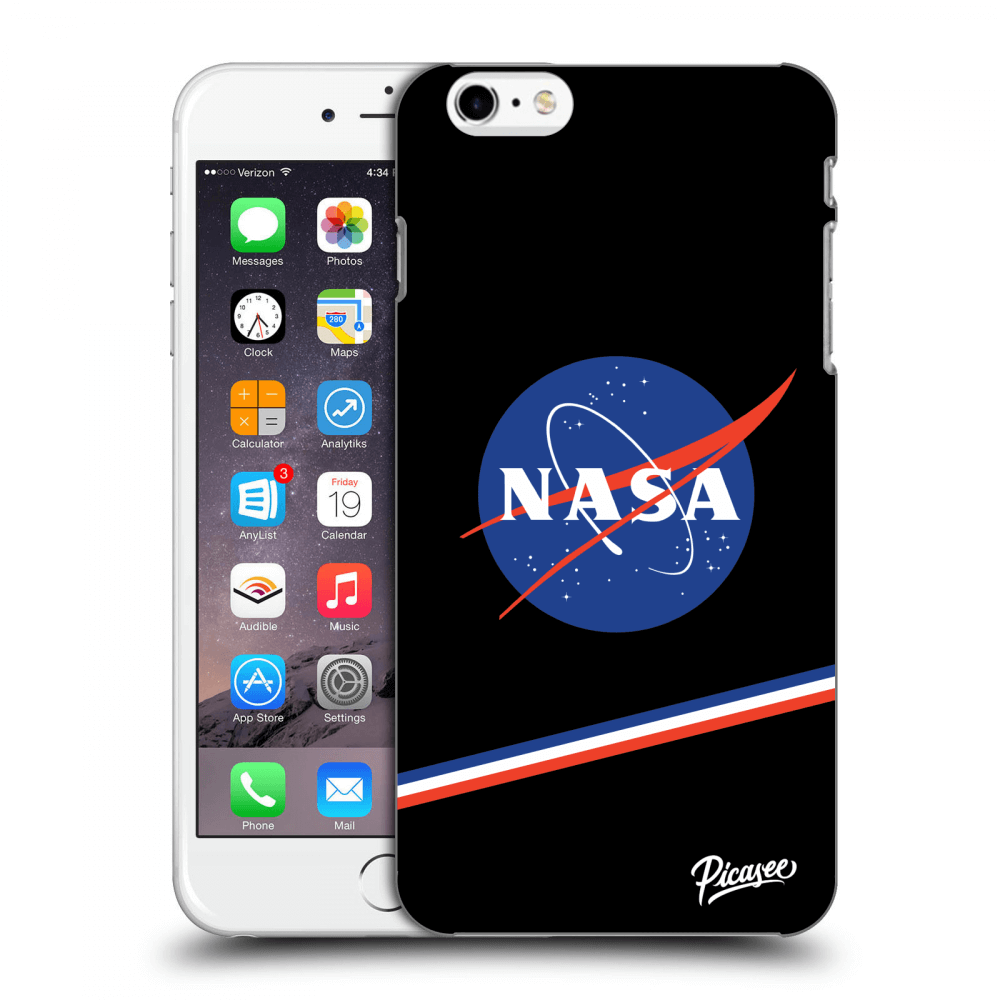 Picasee Apple iPhone 6 Plus/6S Plus Hülle - Transparentes Silikon - NASA Original