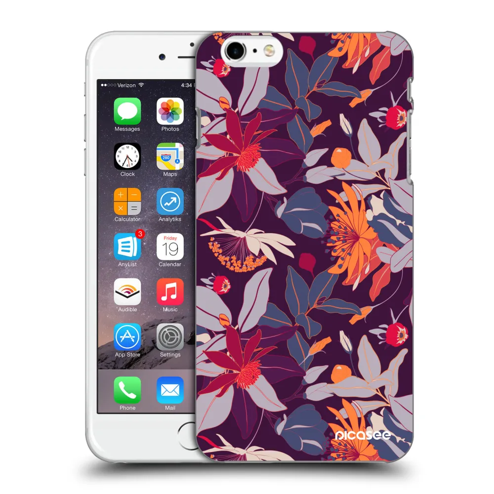 Picasee ULTIMATE CASE für Apple iPhone 6 Plus/6S Plus - Purple Leaf