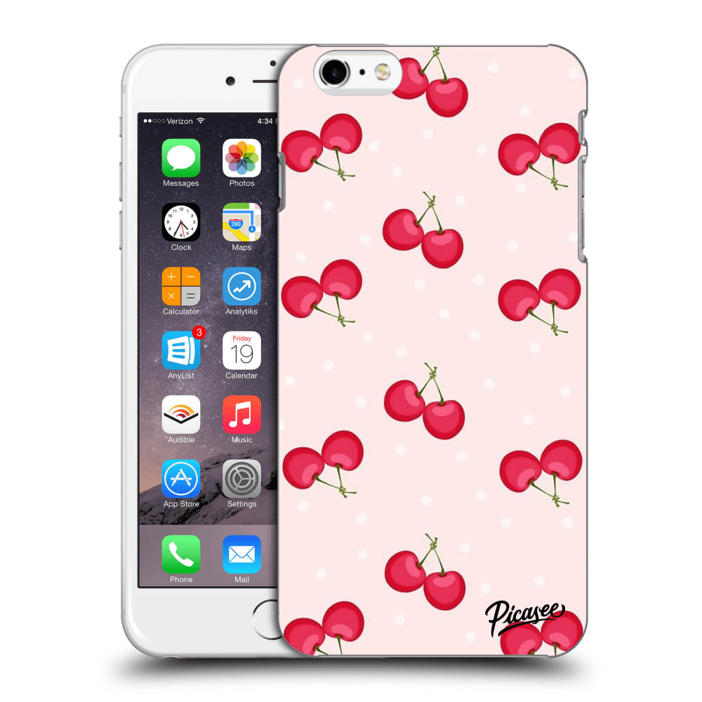 Picasee Apple iPhone 6 Plus/6S Plus Hülle - Transparentes Silikon - Cherries