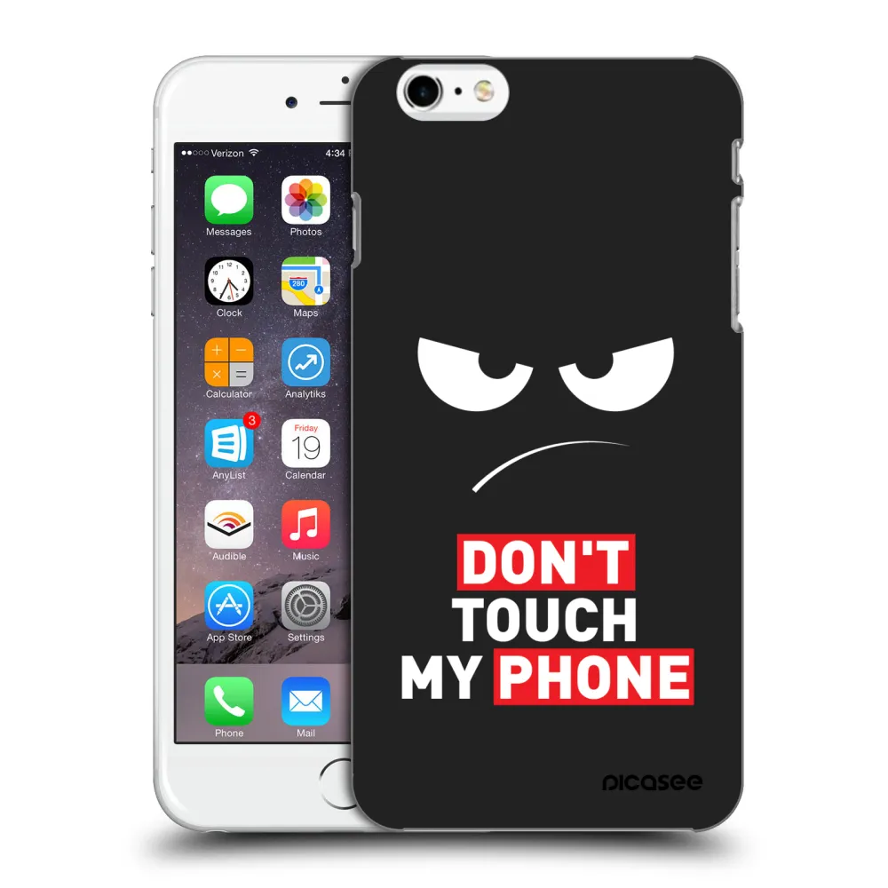 Picasee Apple iPhone 6 Plus/6S Plus Hülle - Schwarzes Silikon - Angry Eyes - Transparent