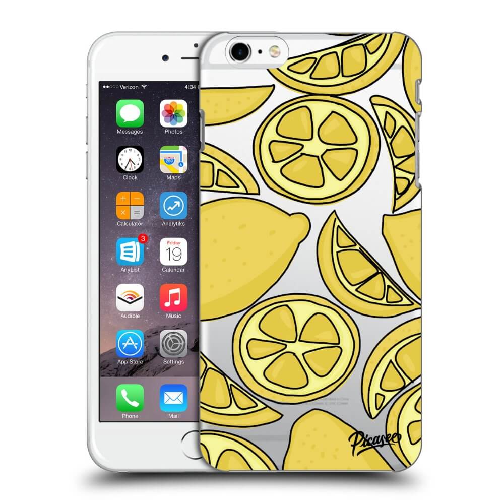 Picasee Apple iPhone 6 Plus/6S Plus Hülle - Transparentes Silikon - Lemon