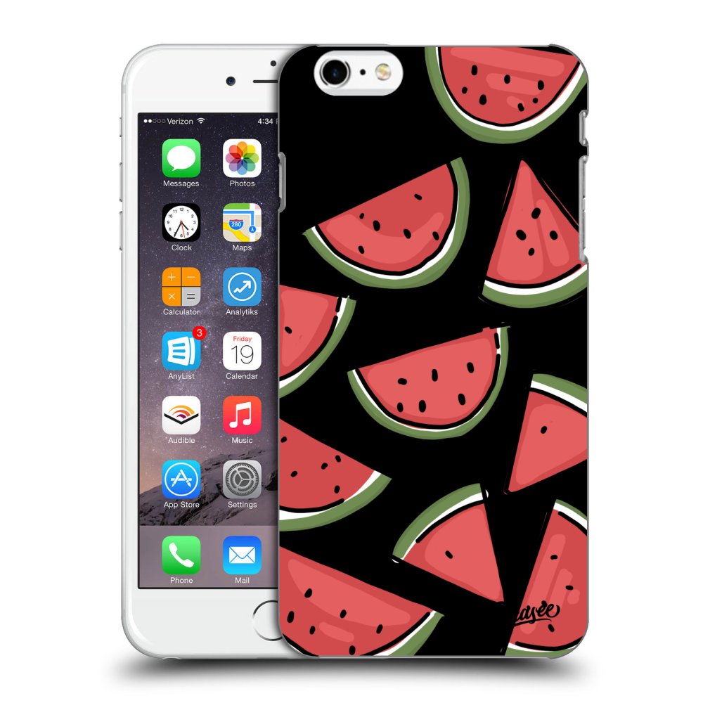 Picasee Apple iPhone 6 Plus/6S Plus Hülle - Schwarzes Silikon - Melone