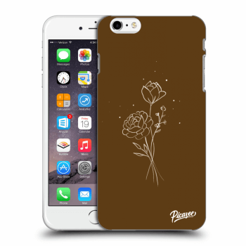 Hülle für Apple iPhone 6 Plus/6S Plus - Brown flowers