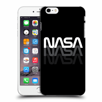 Picasee Apple iPhone 6 Plus/6S Plus Hülle - Schwarzes Silikon - NASA Triple