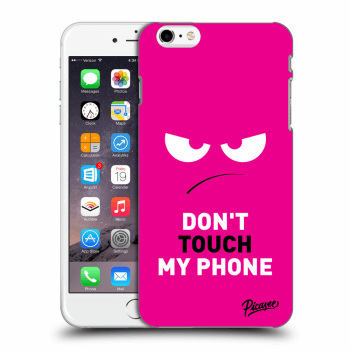 Picasee Apple iPhone 6 Plus/6S Plus Hülle - Schwarzes Silikon - Angry Eyes - Pink
