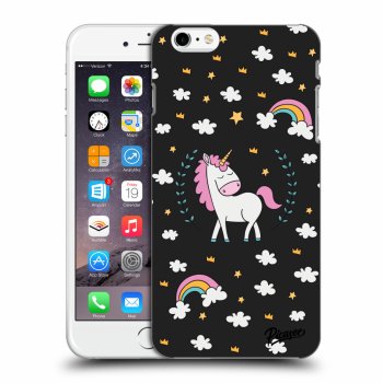 Picasee Apple iPhone 6 Plus/6S Plus Hülle - Schwarzes Silikon - Unicorn star heaven