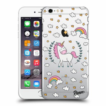 Picasee Apple iPhone 6 Plus/6S Plus Hülle - Transparentes Silikon - Unicorn star heaven