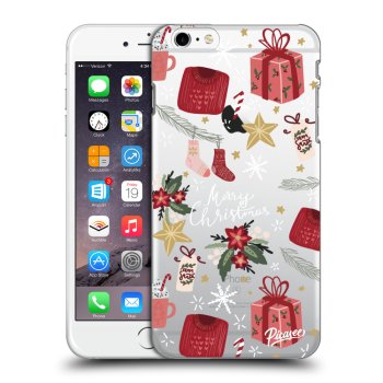 Picasee Apple iPhone 6 Plus/6S Plus Hülle - Transparentes Silikon - Christmas