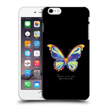 Picasee Apple iPhone 6 Plus/6S Plus Hülle - Transparentes Silikon - Diamanty Black