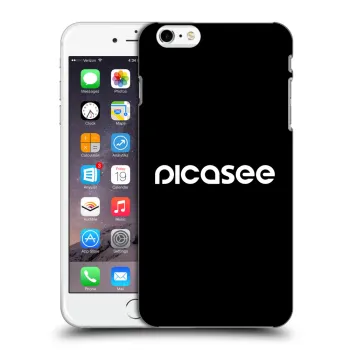 Picasee Apple iPhone 6 Plus/6S Plus Hülle - Schwarzes Silikon - Picasee - new logo - white