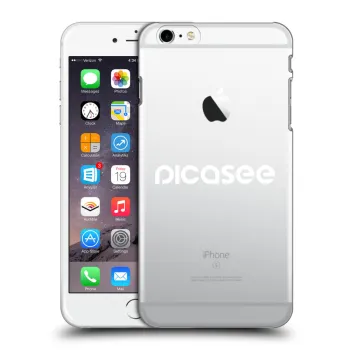 Picasee Apple iPhone 6 Plus/6S Plus Hülle - Transparentes Silikon - Picasee - new logo - white