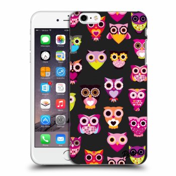 Picasee Apple iPhone 6 Plus/6S Plus Hülle - Schwarzes Silikon - Owls