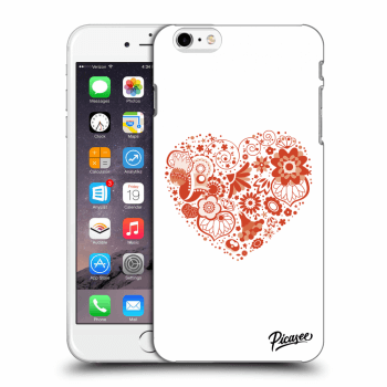 Picasee Apple iPhone 6 Plus/6S Plus Hülle - Transparentes Silikon - Big heart