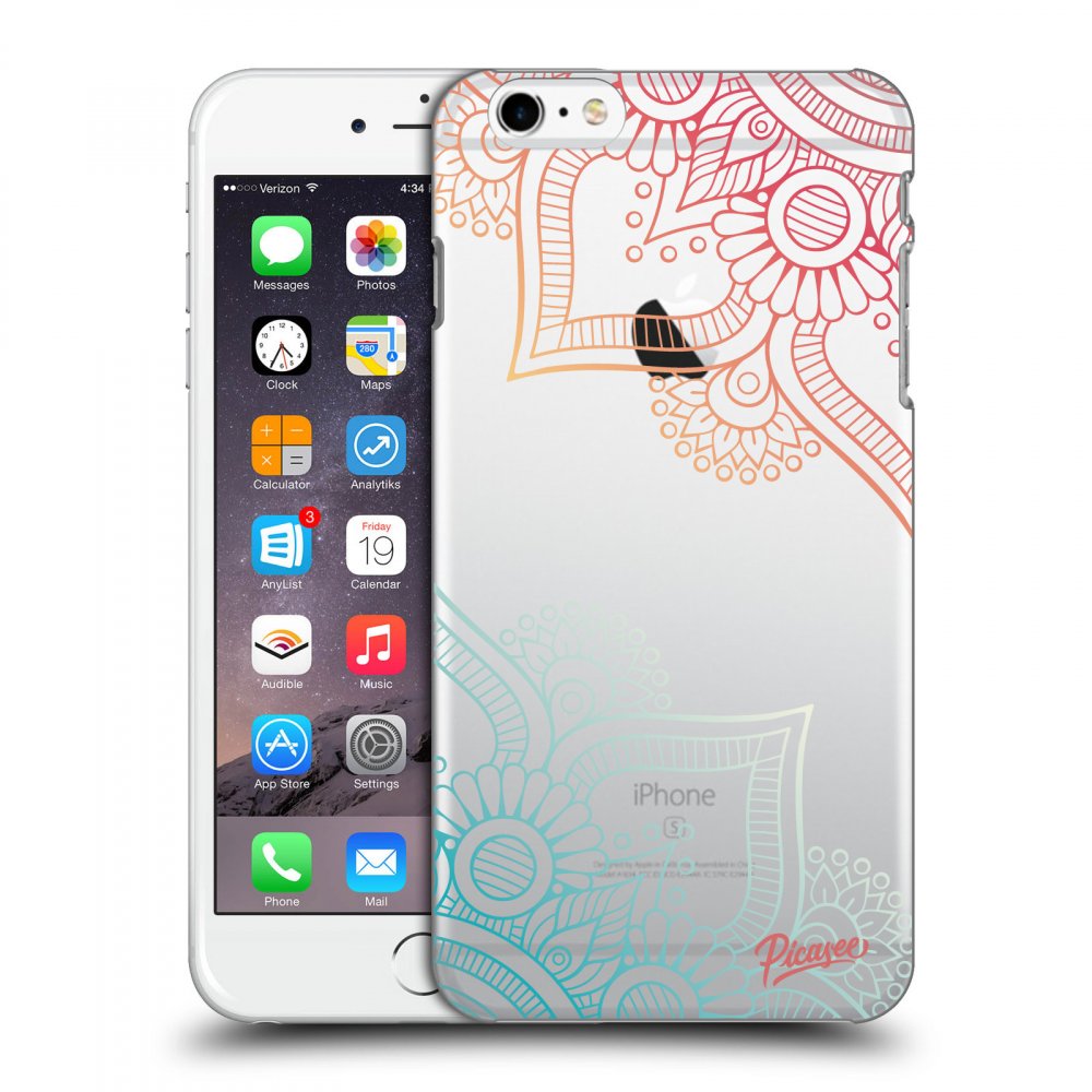 Picasee Apple iPhone 6 Plus/6S Plus Hülle - Transparentes Silikon - Flowers pattern