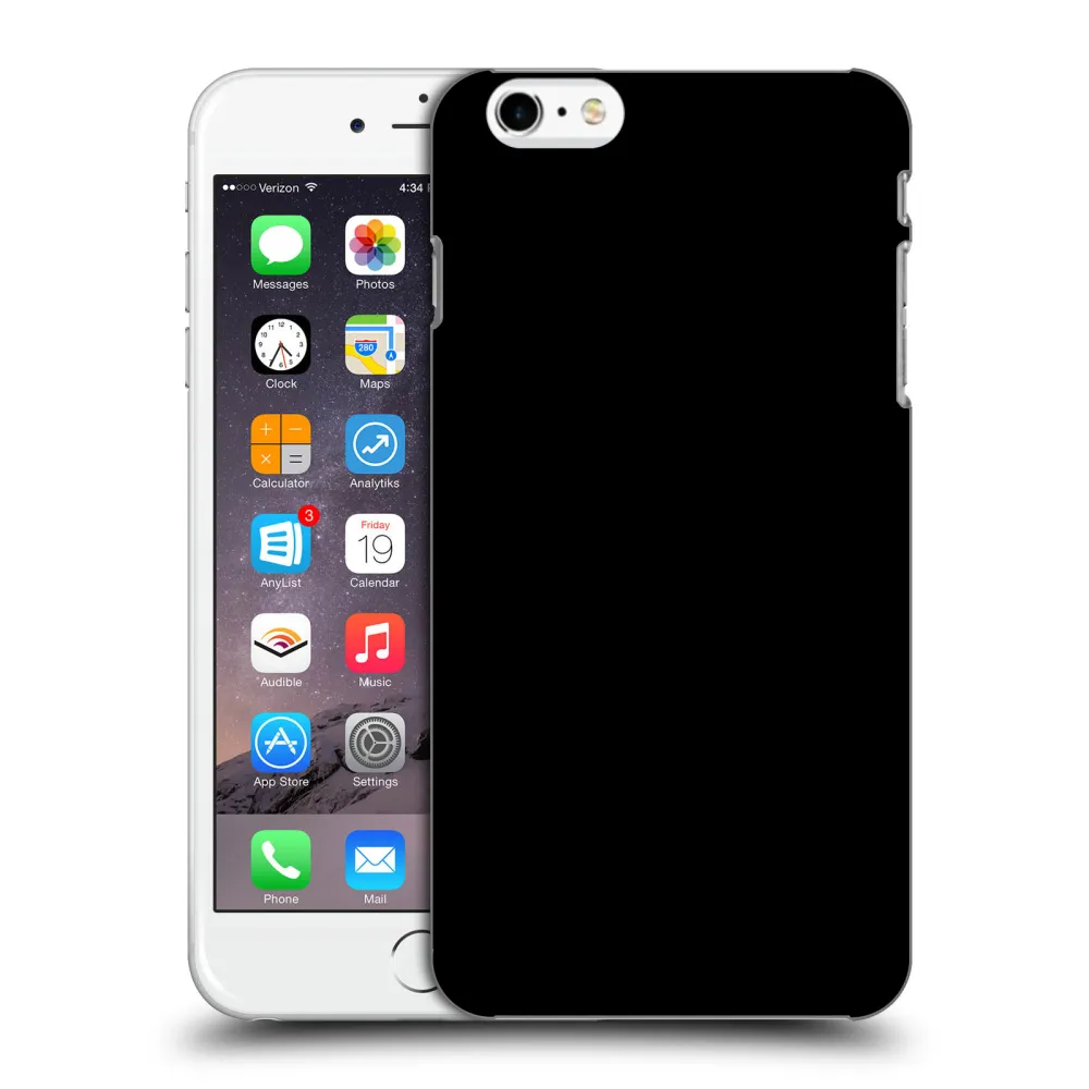 Picasee Apple iPhone 6 Plus/6S Plus Hülle - Schwarzes Silikon - Picasee - new logo - black