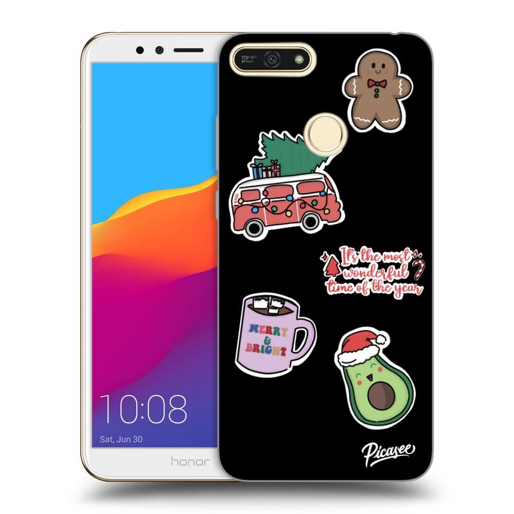 Picasee ULTIMATE CASE für Honor 7A - Christmas Stickers
