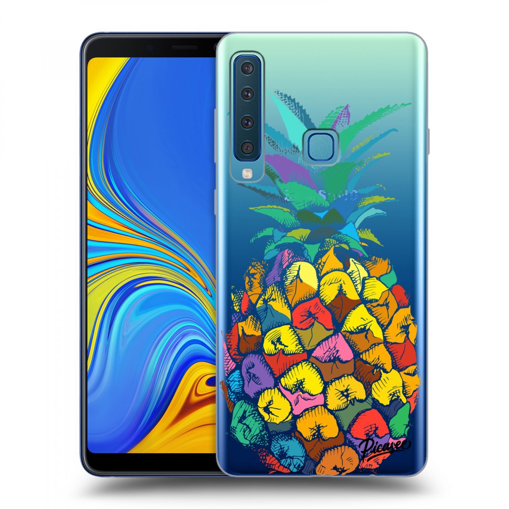Picasee Samsung Galaxy A9 2018 A920F Hülle - Transparentes Silikon - Pineapple