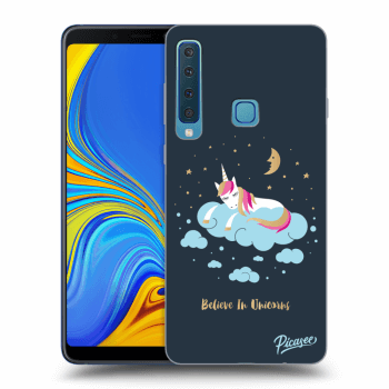Picasee Samsung Galaxy A9 2018 A920F Hülle - Schwarzes Silikon - Believe In Unicorns