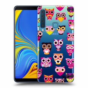 Picasee Samsung Galaxy A9 2018 A920F Hülle - Transparentes Silikon - Owls