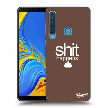 Picasee Samsung Galaxy A9 2018 A920F Hülle - Transparentes Silikon - Shit happens