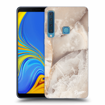 Picasee Samsung Galaxy A9 2018 A920F Hülle - Transparentes Silikon - Cream marble