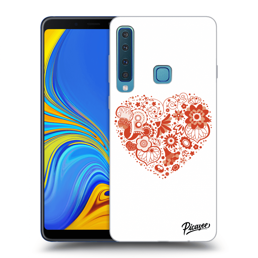 Picasee Samsung Galaxy A9 2018 A920F Hülle - Transparentes Silikon - Big heart