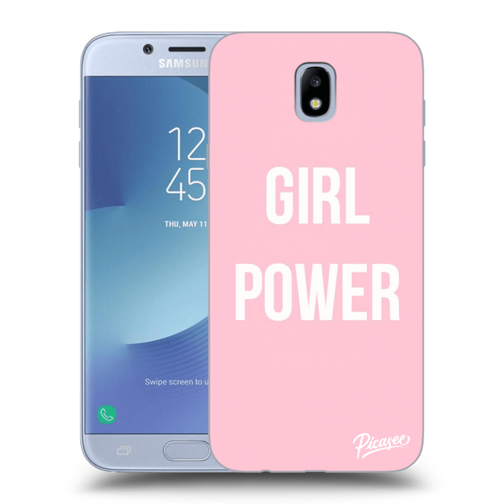 Picasee Samsung Galaxy J7 2017 J730F Hülle - Transparentes Silikon - Girl power